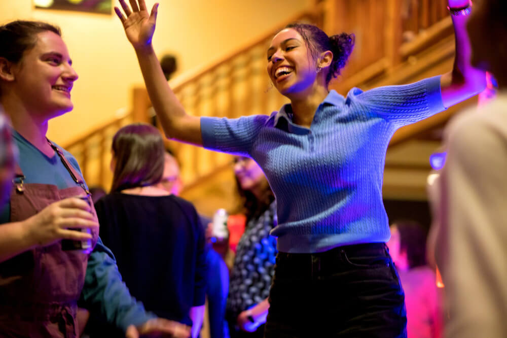 Anthesis employees at an event